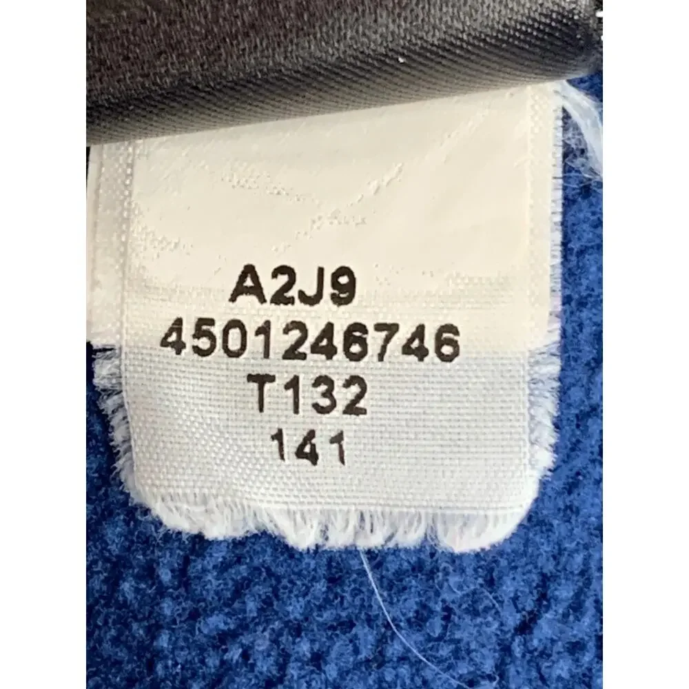 USA Olympics 2014 Sochi RU/14 The North Face Denali Jacket Blue Red Fleece Med